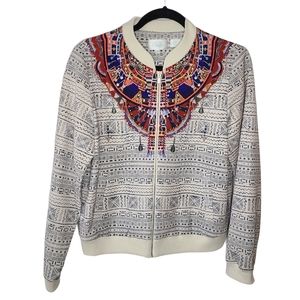 Camilla Lost Paradise Faille Stretch Bomber Jacket AU 12 US Medium